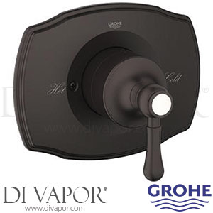 Grohe 19843ZB0 Grohtherm 2000 Authentic Single Function Pressure Balance Trim with Control Module Spare Parts