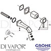 Grohe 19929IG0 Mixer Spare Diagram