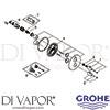 Grohe 19985000 Mixer Spare Tech Diagram