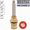 Bristan 19MC090L45.04 1/2in Long Stem Anti-Clockwise Hot Ceramic Disc Valve Brushed Nickel