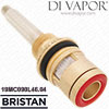  Anti-Clockwise Hot Ceramic DV Vintage Gold Bristan Long Stem