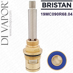 Bristan 19MC090R68.04 1/2in Long Stem Clockwise Cold Ceramic Disc Valve Brushed Nickel