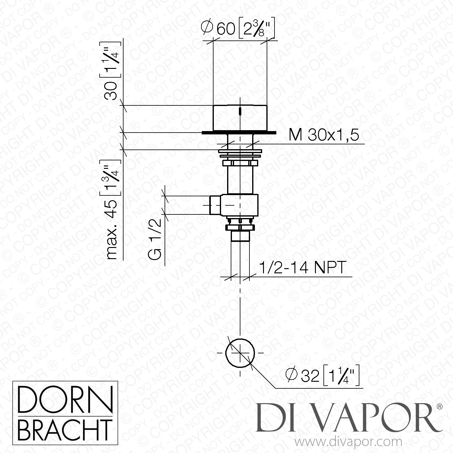 Dornbracht Series Specific Deck Valve Anti Clockwise Closing Hot   Dornbracht Diagram 