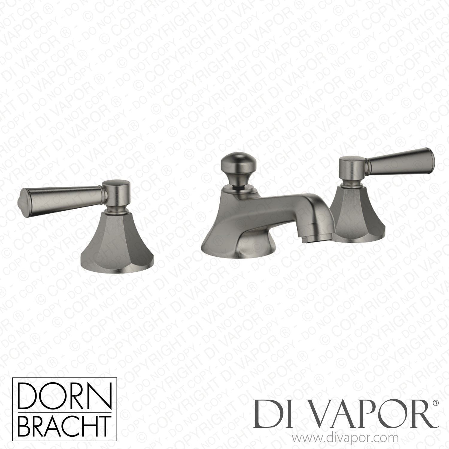 Dornbracht Madison Three Hole Basin Mixer With Pop Up Waste Brushed   Dornbracht Spare Parts 