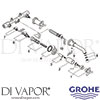 Grohe 20000 Mixer Spare Tech Diagram