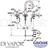 Grohe 20009000 Mixer Spare Diagram