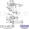 Grohe 20287000 Mixer Spare Diagram