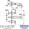 Grohe 20415IG0 Mixer Spare Diagram