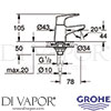 Grohe 20577000 Spare Diagram