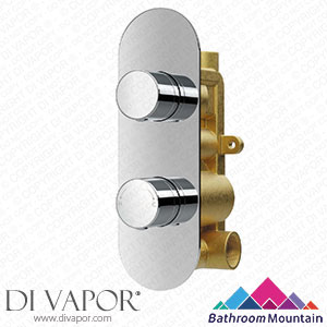 Bathroom Mountain 21043 Ballina Premium Chrome Round Thermostatic Shower Valve - 1 Outlet Spare Parts