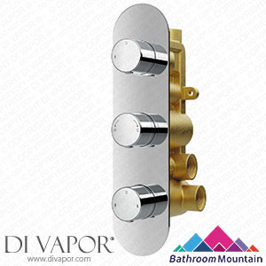 Bathroom Mountain 21045 Ballina Premium Chrome Round Thermostatic Shower Valve - 3 Outlets Spare Parts