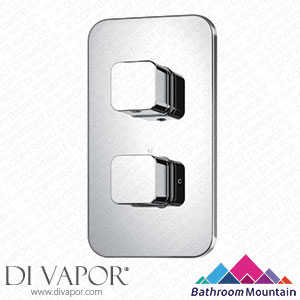 Bathroom Mountain 21046 Galway Premium Chrome Square Thermostatic Shower Valve - 1 Outlet Spare Parts