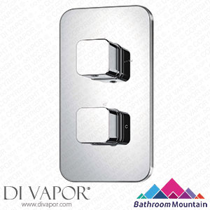 Bathroom Mountain 21047 Galway Premium Chrome Square Thermostatic Shower Valve - 2 Outlets Spare Parts