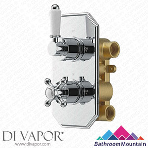 Bathroom Mountain 21056 Shannon Premium Chrome Traditional Thermostatic Shower Valve - 2 Outlets Spare Parts