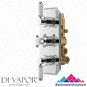 Bathroom Mountain 21057 Shannon Premium Chrome Traditional Thermostatic Shower Valve - 3 Outlets Spare Parts