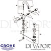 Grohe Aria Single-Hole Basin Mixer Tap Spares