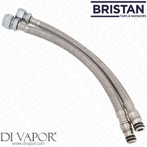 Bristan 210V50032NT-FEU09 M16 x 300mm 15 mm Compression Flexible Tail - Pair