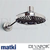 Matki Absolute Single Outlet Thermostatic Shower Mixer Easy Clean Shower Rose Slide Rail Kit Spare P