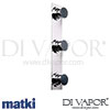 Matki Absolute Dual Outlet Thermostatic Shower Mixer Body Jets Easy Clean Shower Rose Slide Rail Kit