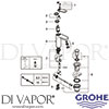 Grohe 23064000 Mixer Spare Diagram