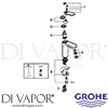 Grohe 23065000 Mixer Spare Diagram