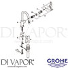 Grohe 23091000 Mixer Spare Tech Diagram