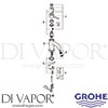 Grohe 23103000 Mixer Spare Tech Diagram