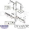 Grohe Euphoria Cube System 230 Shower System Single Lever Spares