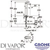 Grohe 23188000 Mixer Spare Diagram