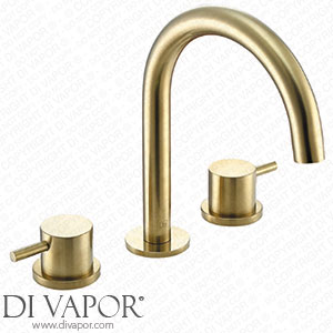 VOS 3 Hole Deck Mounted Basin Mixer - Brushed Brass 23193BBR Spare Parts