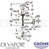 Grohe 23296DC1 Mixer Spare Diagram