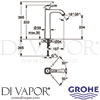 Grohe 23313DA0 Mixer Spare Diagram