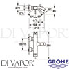 Grohe 23317000 Mixer Spare Diagram