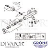 Grohe 23317000 Mixer Spare Tech Diagram