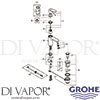 Grohe 23325000 Mixer Spare Daigram