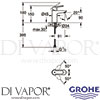 Grohe 23344000 Mixer Spare Diagram