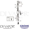 Grohe 23344000 Mixer Spare Tech Diagram