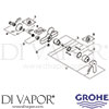 Grohe 23347000 Mixer Spare Tech Diagram