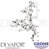 Grohe 23348000 Mixer Spare Tech Diagram