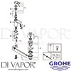 Grohe 23349000 Mixer Spare Tech Diagram