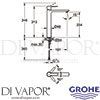 Grohe 23405001 Mixer Spare Diagram