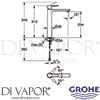 Grohe 23405DC1 Mixer Spare Diagram