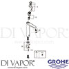 Grohe 23428LS0 Mixer Spare Diagram