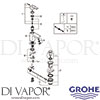 Grohe 23435000 Mixer Spare Tech Diagram