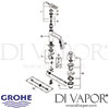 Grohe Quadra Basin Mixer M-Size Tap Spares