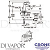 Grohe 23455000 Mixer Spare Diagram