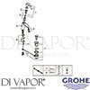 Grohe 23455000 Mixer Spare Tech Diagram