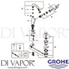 Grohe 23462DA1 Mixer Spare Diagram