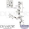 Grohe 23475000 Mixer Spare Diagram