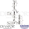 Grohe 23589A01 Mixer Spare Diagram